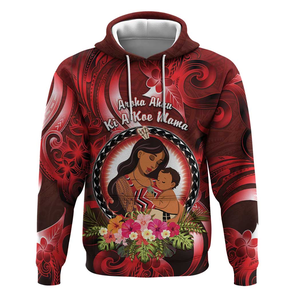 Personalised New Zealand Mother's Day Zip Hoodie I Love You Mom