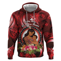 Personalised New Zealand Mother's Day Zip Hoodie I Love You Mom