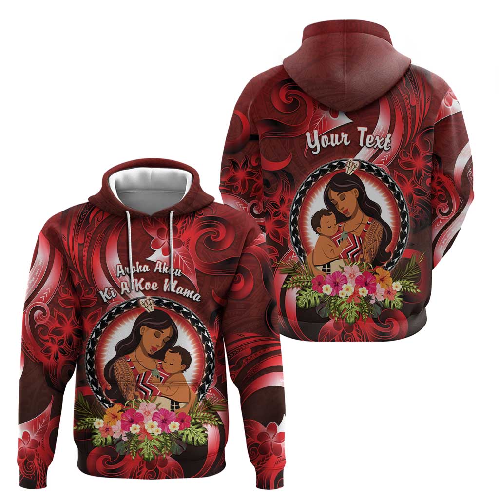 Personalised New Zealand Mother's Day Zip Hoodie I Love You Mom