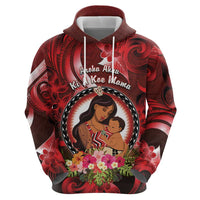 Personalised New Zealand Mother's Day Zip Hoodie I Love You Mom