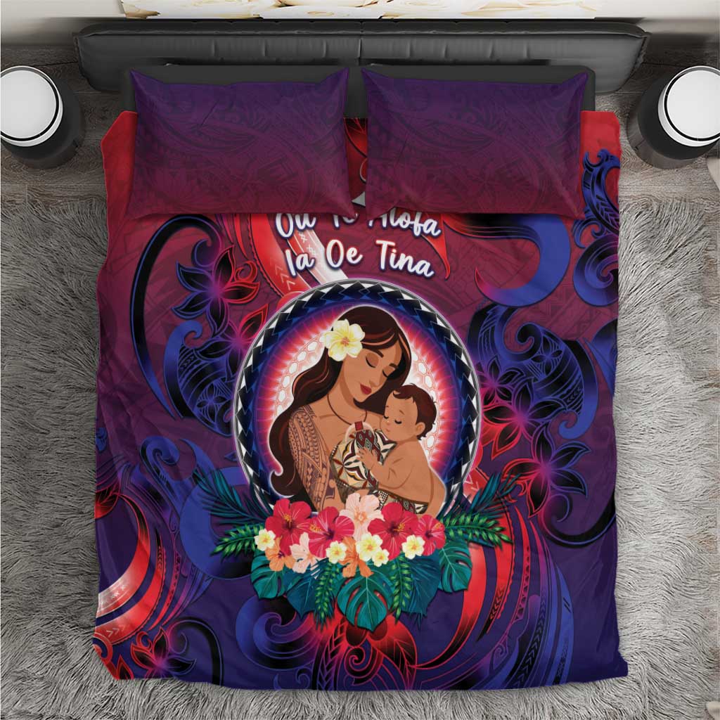 Samoa Mother's Day Bedding Set I Love You Mom