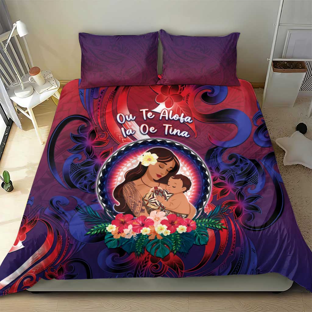 Samoa Mother's Day Bedding Set I Love You Mom