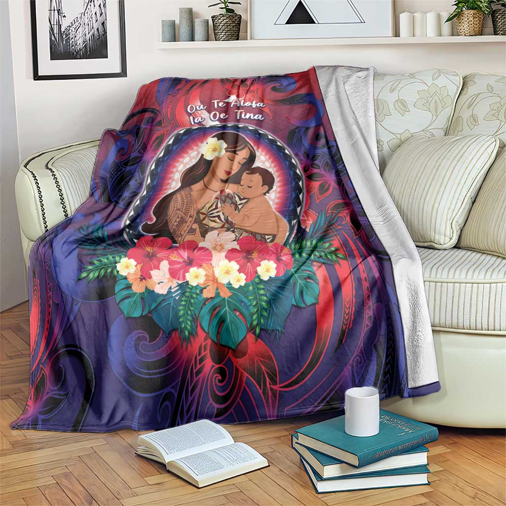 Samoa Mother's Day Blanket I Love You Mom