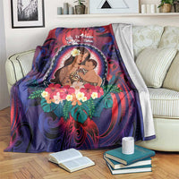 Samoa Mother's Day Blanket I Love You Mom