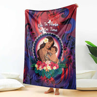 Samoa Mother's Day Blanket I Love You Mom