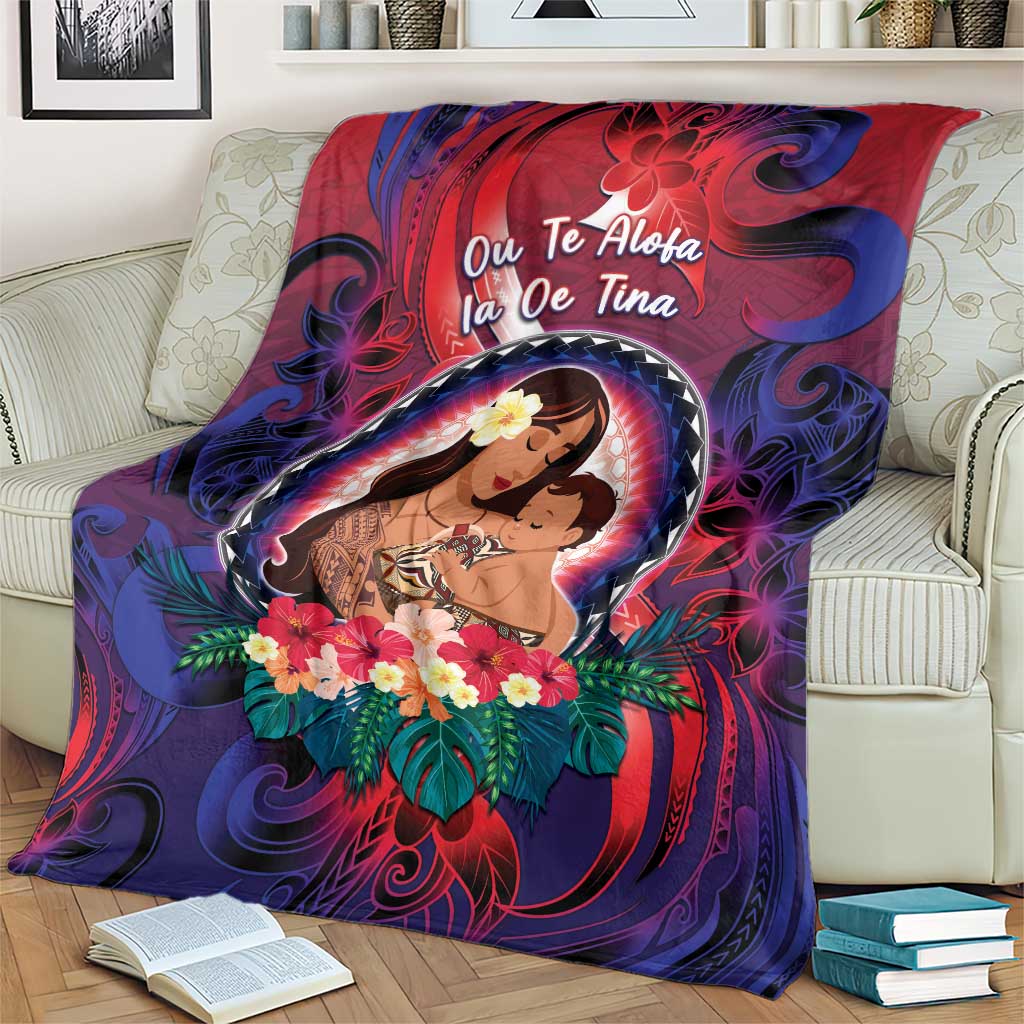 Samoa Mother's Day Blanket I Love You Mom