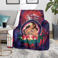 Samoa Mother's Day Blanket I Love You Mom