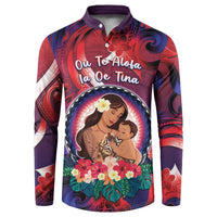 Personalised Samoa Mother's Day Button Sweatshirt I Love You Mom