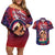 Personalised Samoa Mother's Day Couples Matching Off Shoulder Short Dress and Hawaiian Shirt I Love You Mom
