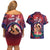 Personalised Samoa Mother's Day Couples Matching Off Shoulder Short Dress and Hawaiian Shirt I Love You Mom