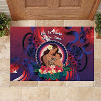 Samoa Mother's Day Rubber Doormat I Love You Mom