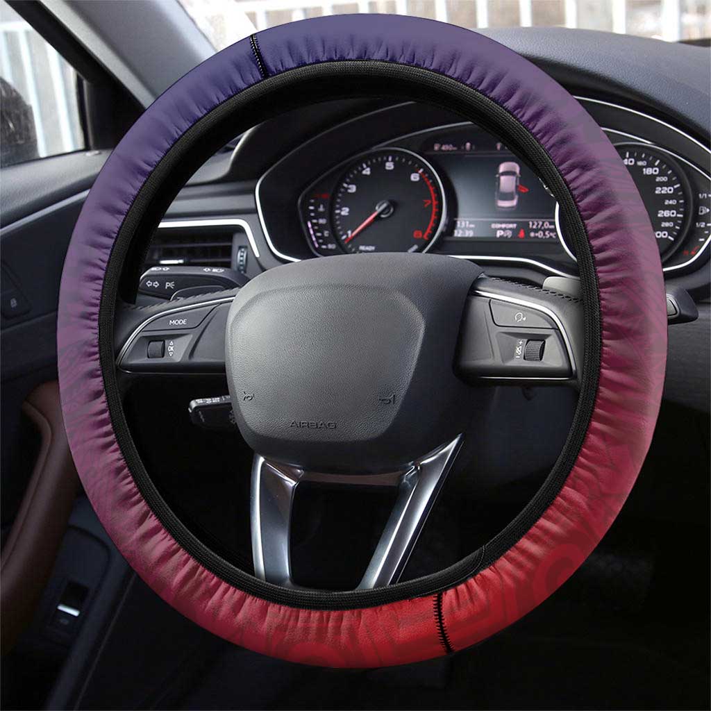 Samoa Mother's Day Steering Wheel Cover I Love You Mom