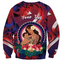 Personalised Samoa Mother's Day Sweatshirt I Love You Mom