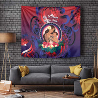 Samoa Mother's Day Tapestry I Love You Mom