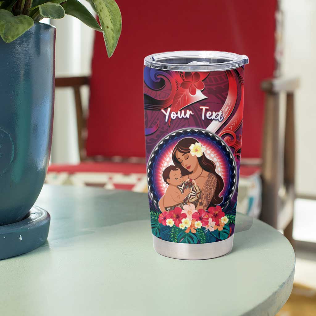 Personalised Samoa Mother's Day Tumbler Cup I Love You Mom DT04 - Polynesian Pride