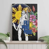 Filipinos Lapu-Lapu Hero Philippines Canvas Wall Art Hibiscus Flowers Style DT04 - Polynesian Pride