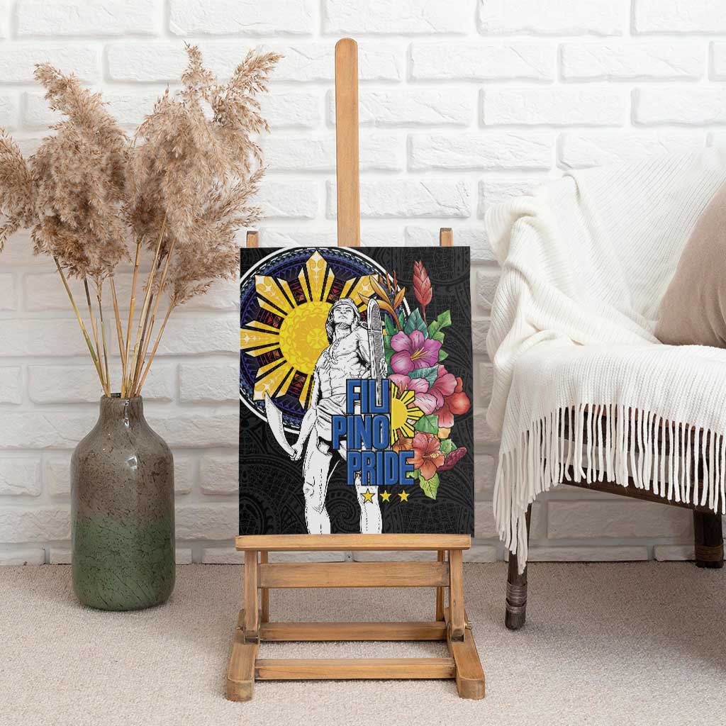 Filipinos Lapu-Lapu Hero Philippines Canvas Wall Art Hibiscus Flowers Style DT04 - Polynesian Pride