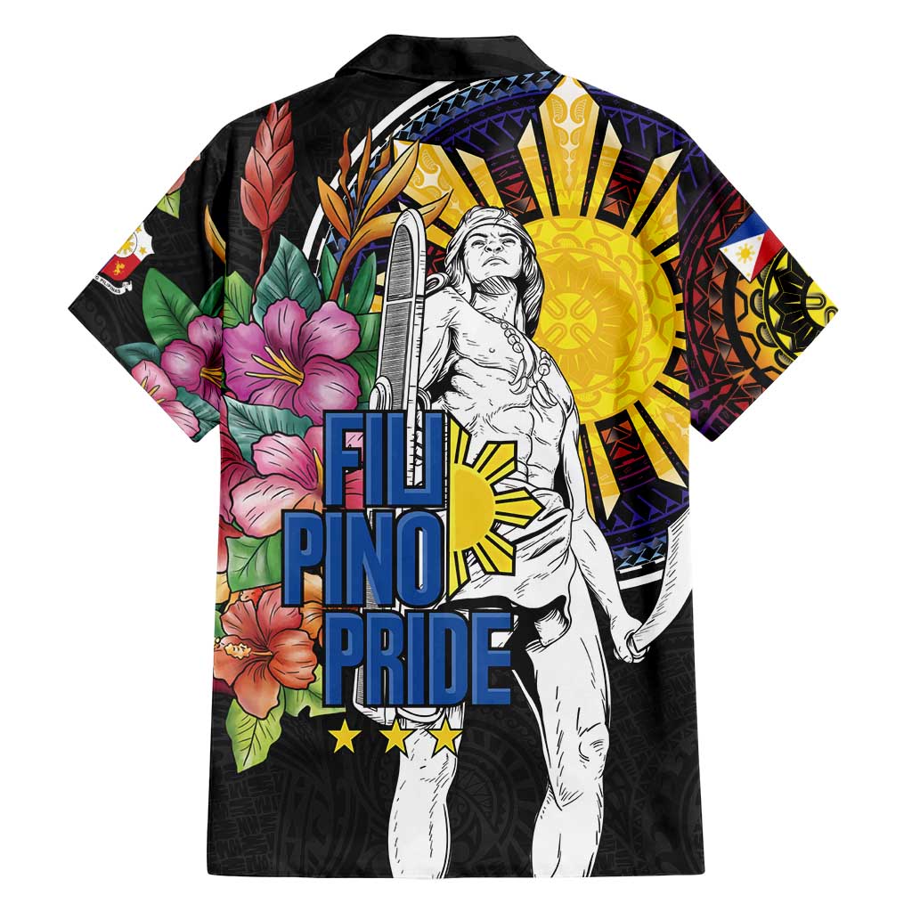 Filipinos Lapu-Lapu Hero Philippines Family Matching Puletasi and Hawaiian Shirt Hibiscus Flowers Style