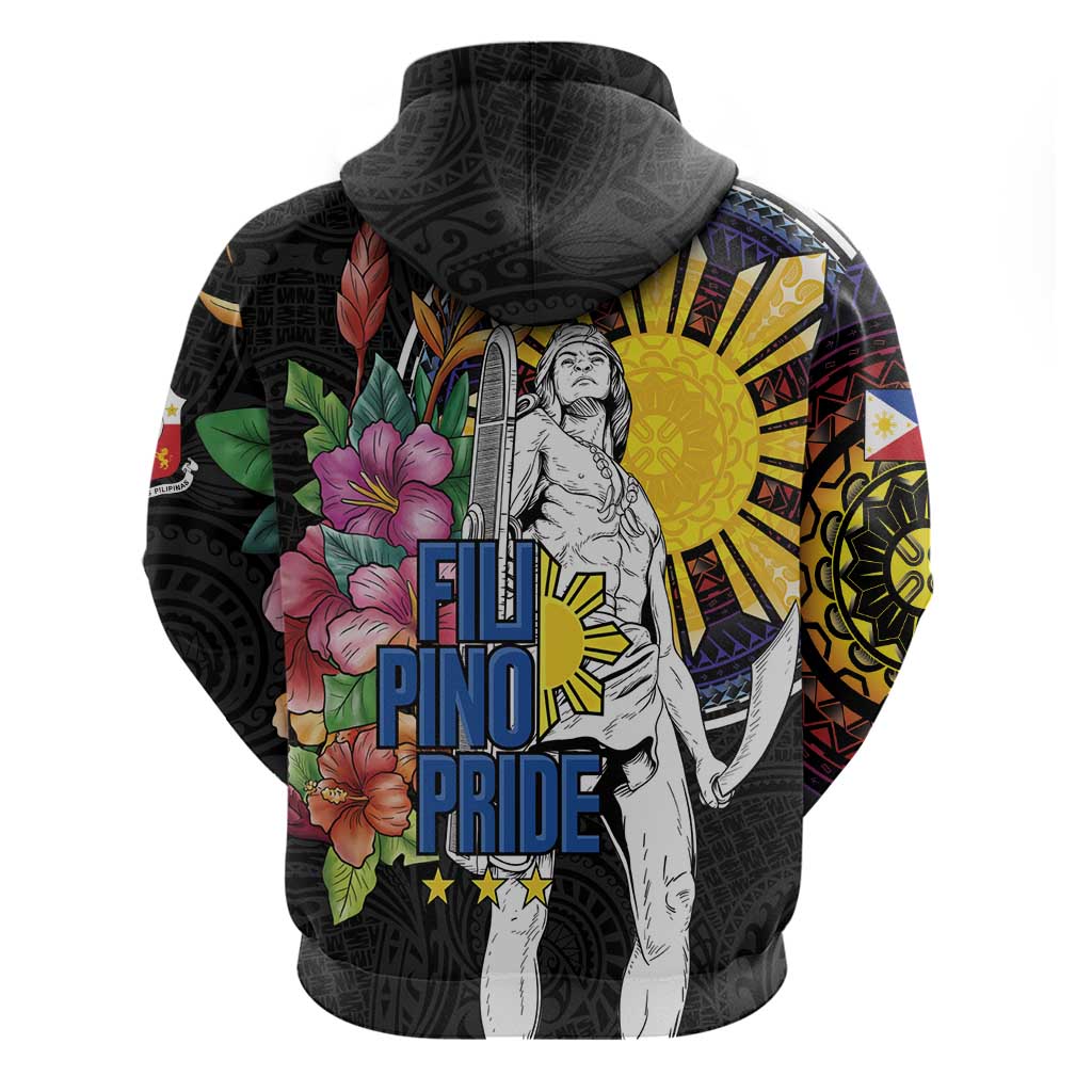 Filipinos Lapu-Lapu Hero Philippines Hoodie Hibiscus Flowers Style