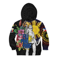 Filipinos Lapu-Lapu Hero Philippines Kid Hoodie Hibiscus Flowers Style