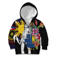 Filipinos Lapu-Lapu Hero Philippines Kid Hoodie Hibiscus Flowers Style