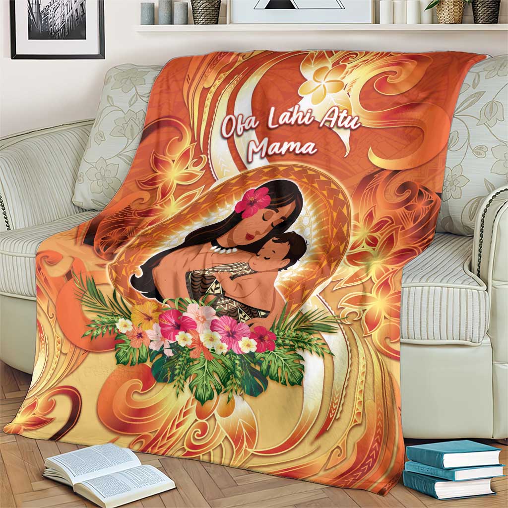 Tonga Mother's Day Blanket I Love You Mom