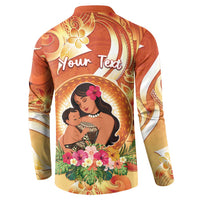 Personalised Tonga Mother's Day Button Sweatshirt I Love You Mom