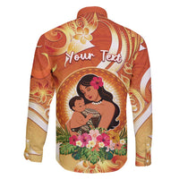 Personalised Tonga Mother's Day Family Matching Mermaid Dress and Hawaiian Shirt I Love You Mom