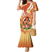 Personalised Tonga Mother's Day Family Matching Mermaid Dress and Hawaiian Shirt I Love You Mom