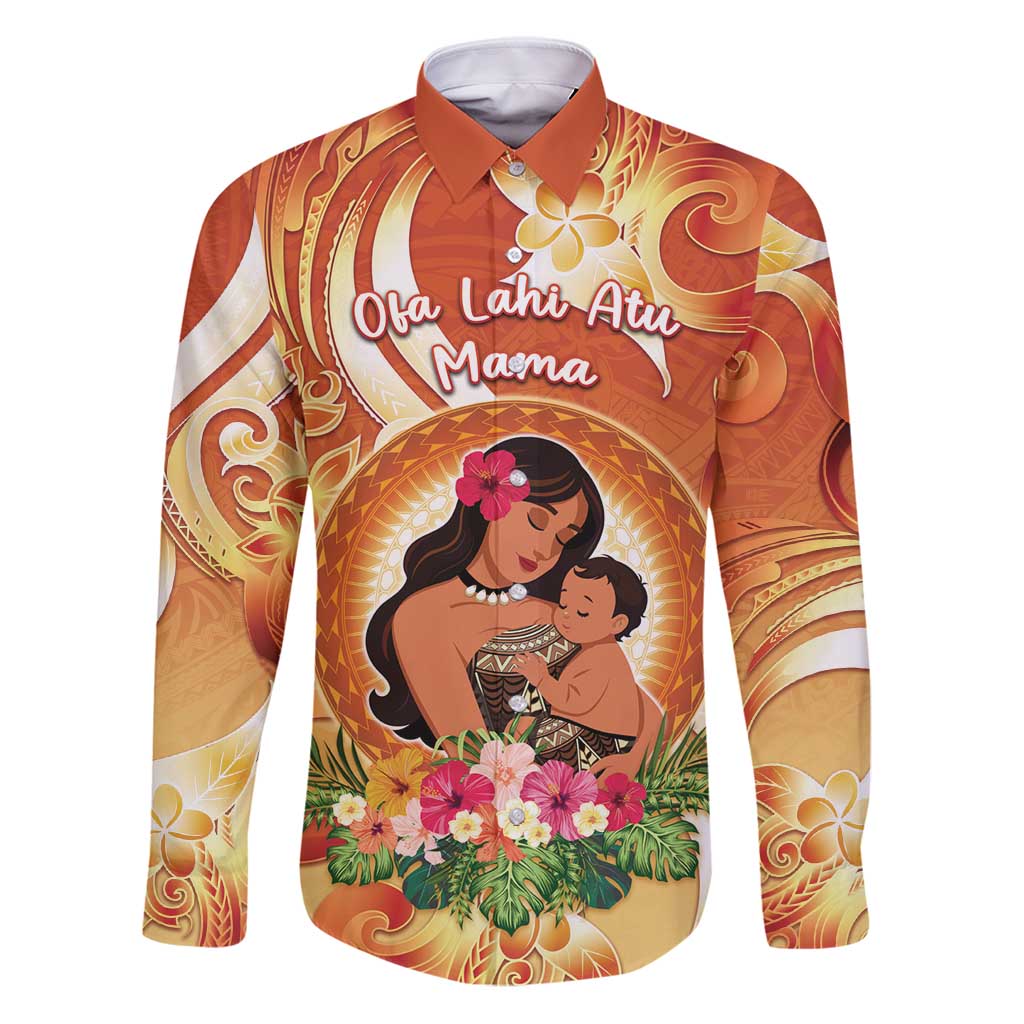 Personalised Tonga Mother's Day Family Matching Puletasi and Hawaiian Shirt I Love You Mom