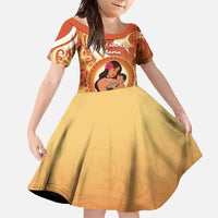 Personalised Tonga Mother's Day Family Matching Summer Maxi Dress and Hawaiian Shirt I Love You Mom