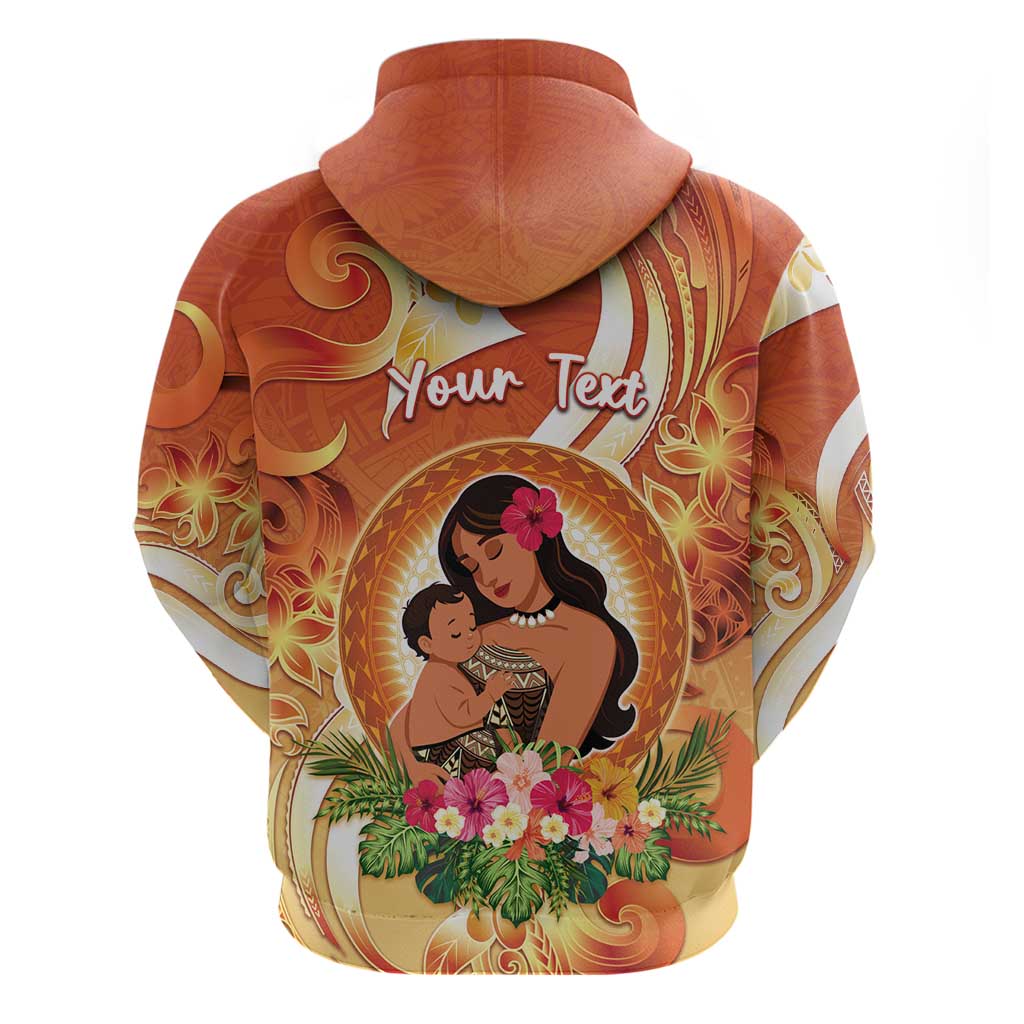 Personalised Tonga Mother's Day Hoodie I Love You Mom