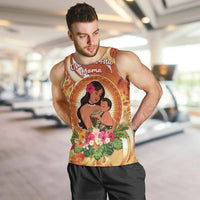 Personalised Tonga Mother's Day Men Tank Top I Love You Mom