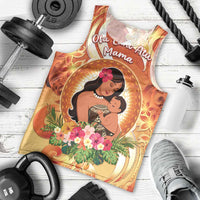 Personalised Tonga Mother's Day Men Tank Top I Love You Mom