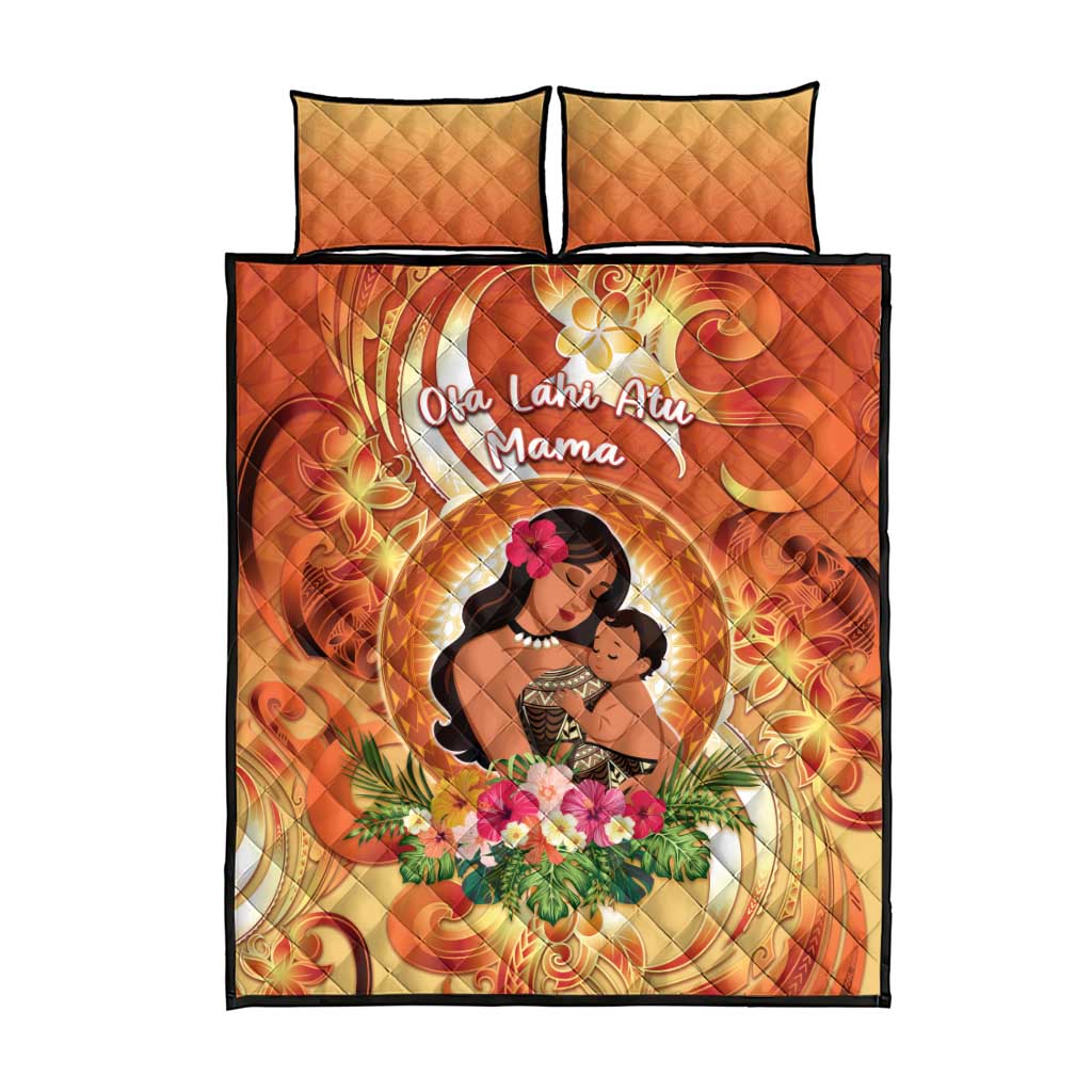 Tonga Mother's Day Quilt Bed Set I Love You Mom DT04 - Polynesian Pride