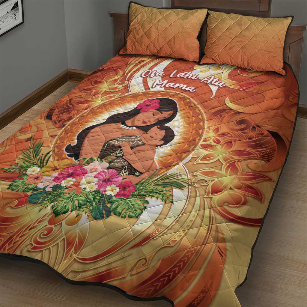 Tonga Mother's Day Quilt Bed Set I Love You Mom DT04 - Polynesian Pride