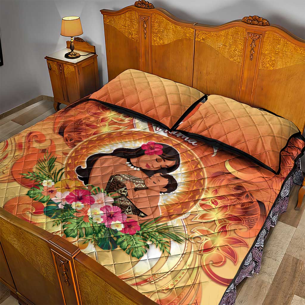 Tonga Mother's Day Quilt Bed Set I Love You Mom DT04 - Polynesian Pride