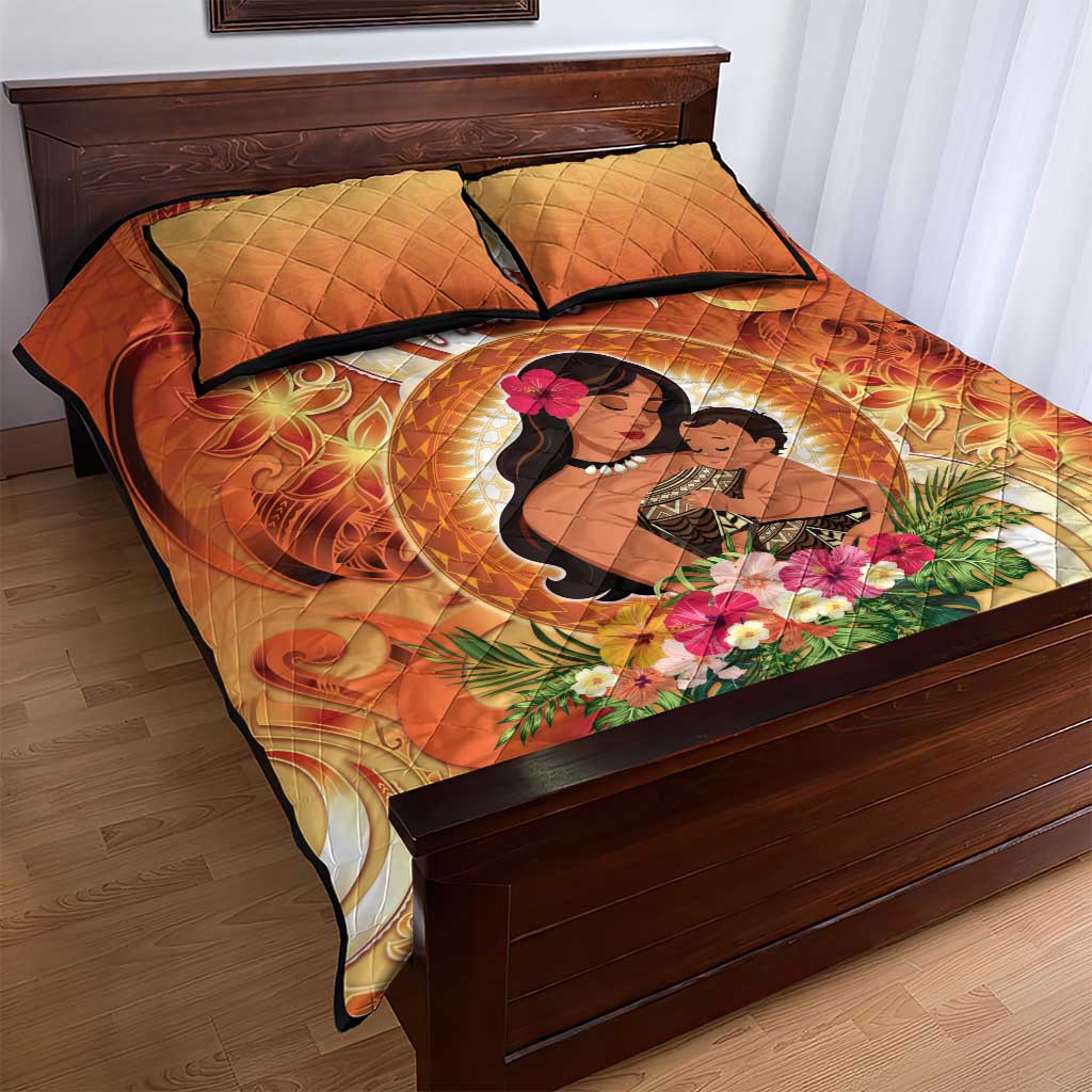 Tonga Mother's Day Quilt Bed Set I Love You Mom DT04 - Polynesian Pride
