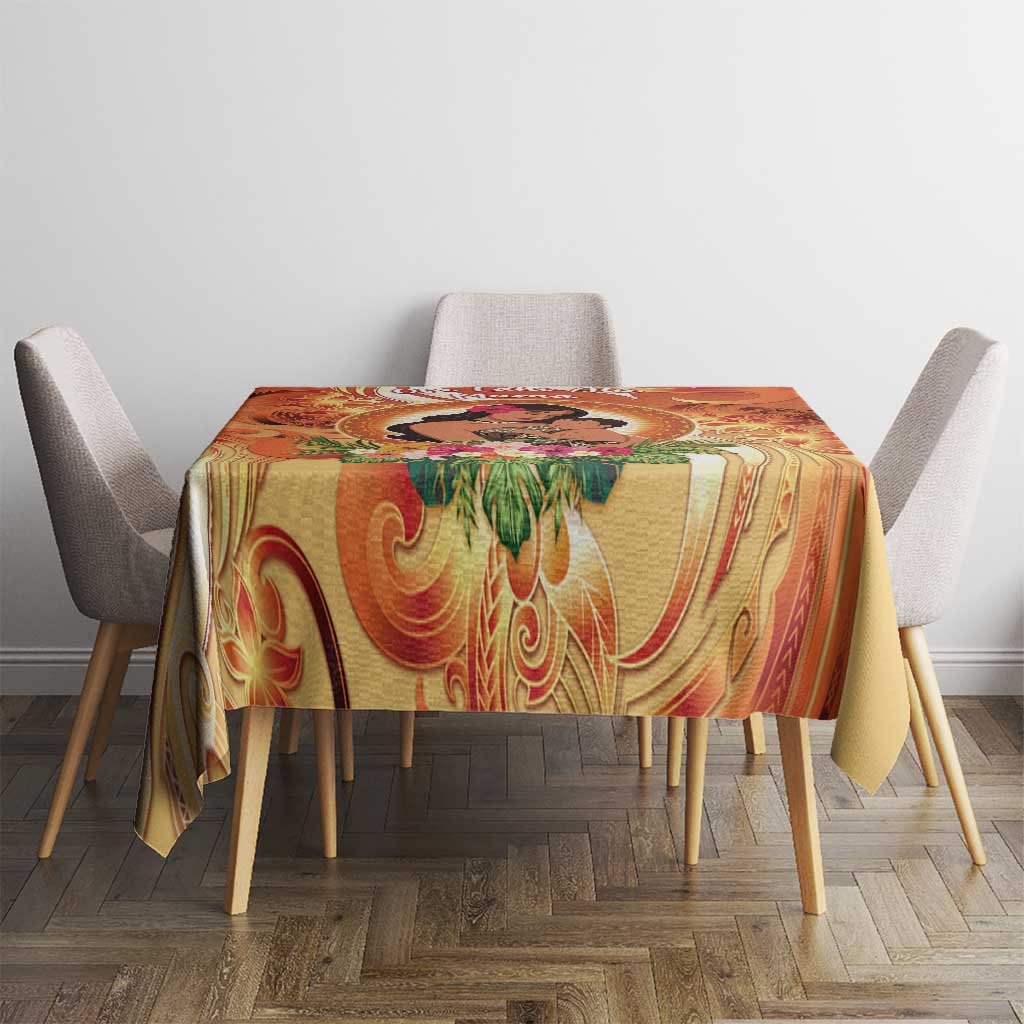 Tonga Mother's Day Tablecloth I Love You Mom