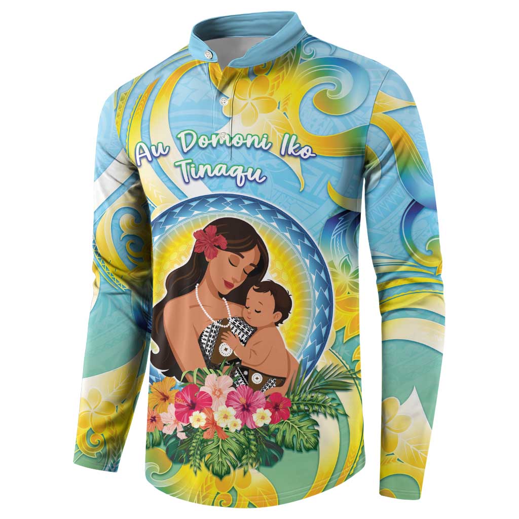 Personalised Fiji Mother's Day Button Sweatshirt I Love You Mom