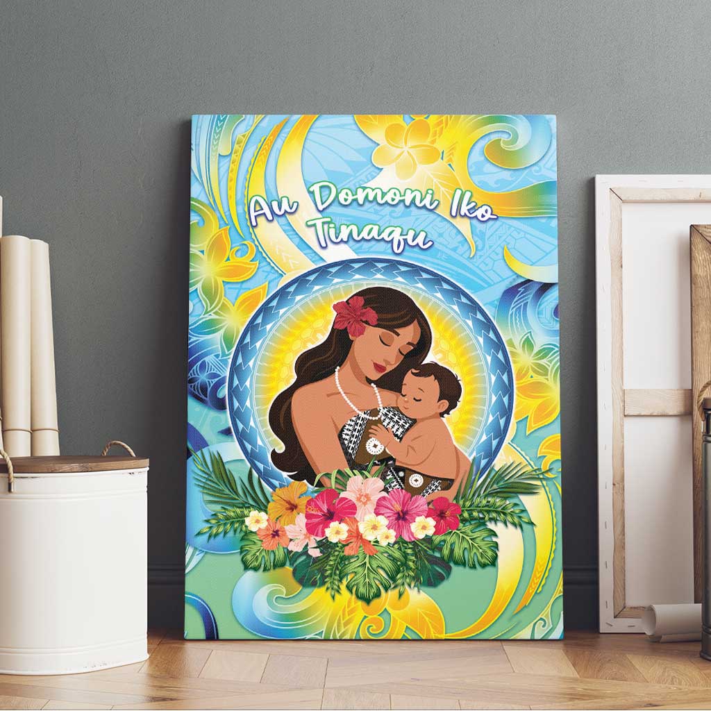 Fiji Mother's Day Canvas Wall Art I Love You Mom