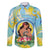Personalised Fiji Mother's Day Family Matching Long Sleeve Bodycon Dress and Hawaiian Shirt I Love You Mom
