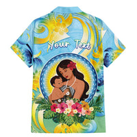 Personalised Fiji Mother's Day Family Matching Mermaid Dress and Hawaiian Shirt I Love You Mom