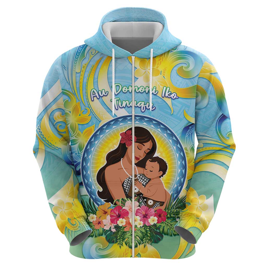 Personalised Fiji Mother's Day Hoodie I Love You Mom