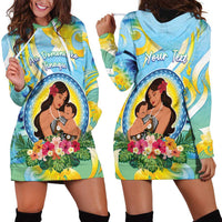 Personalised Fiji Mother's Day Hoodie Dress I Love You Mom