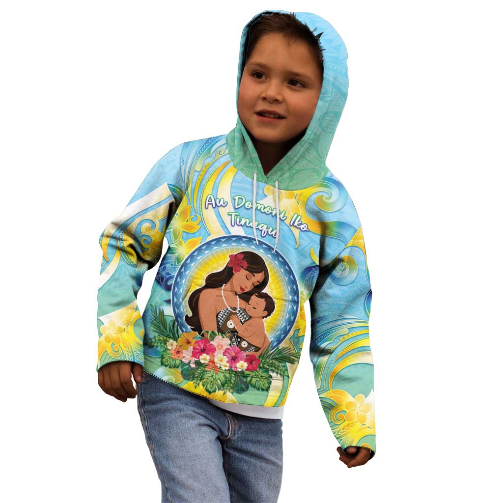 Personalised Fiji Mother's Day Kid Hoodie I Love You Mom