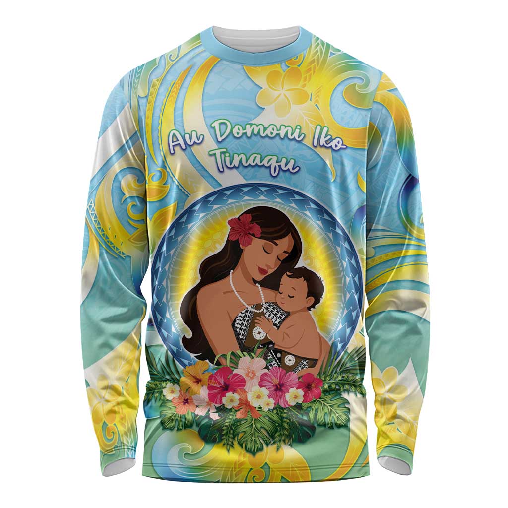 Personalised Fiji Mother's Day Long Sleeve Shirt I Love You Mom