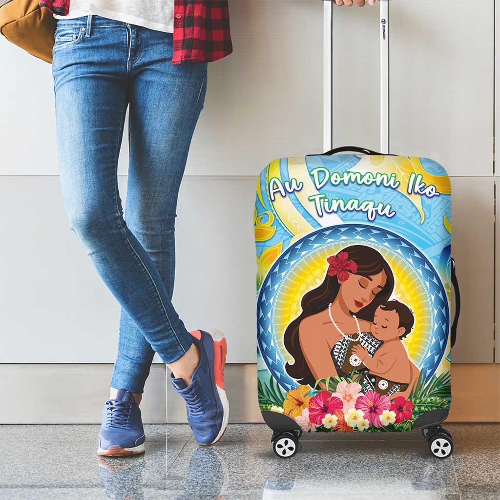 Fiji Mother's Day Luggage Cover I Love You Mom