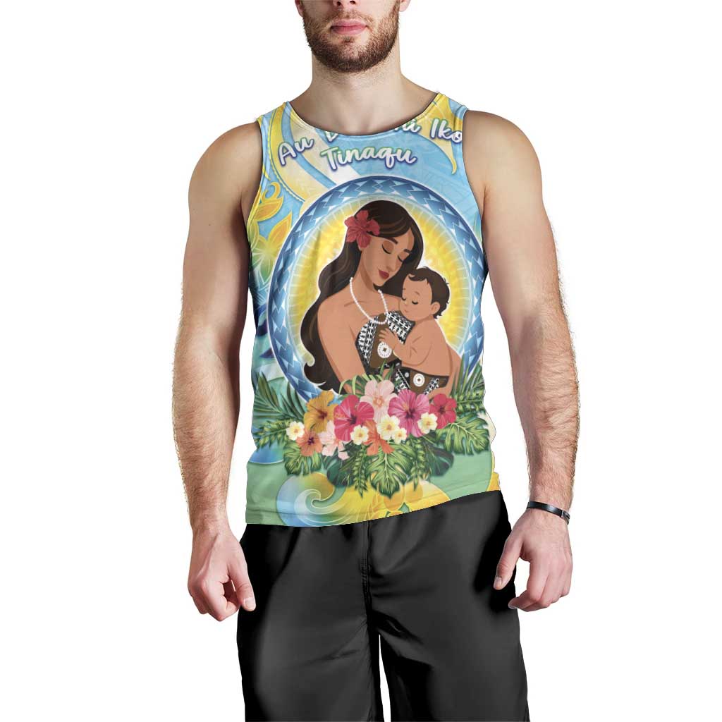 Personalised Fiji Mother's Day Men Tank Top I Love You Mom