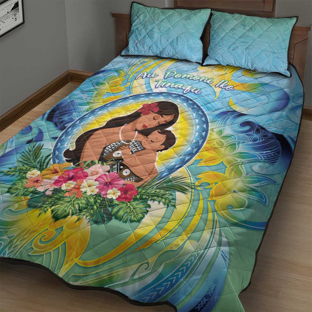 Fiji Mother's Day Quilt Bed Set I Love You Mom